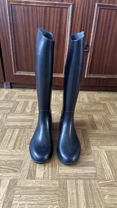 Czarne Kalosze jezdzieckie, Decathlon Fouganza r.36