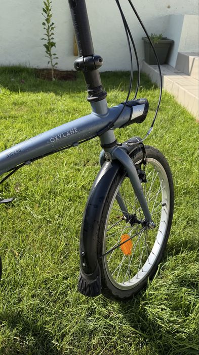 BTWIN Bicicleta Dobrável Fold 120 Cinzento Decathlon