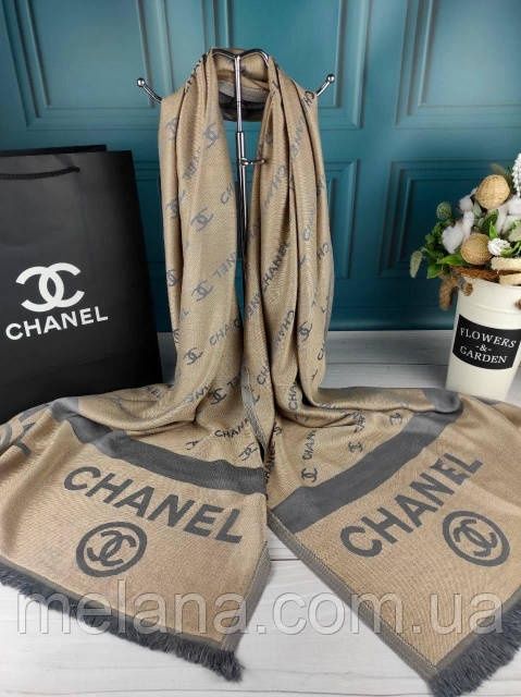 Шарф палантин платок Шанель Турция жіночий шарф