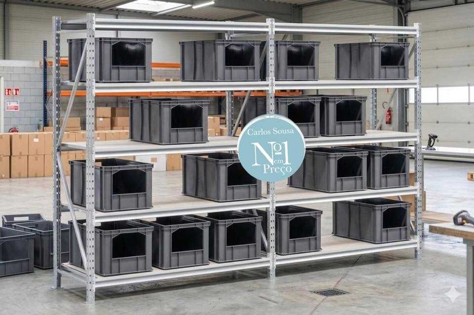Estante em metal com caixas de arrumação Ref.1505-R