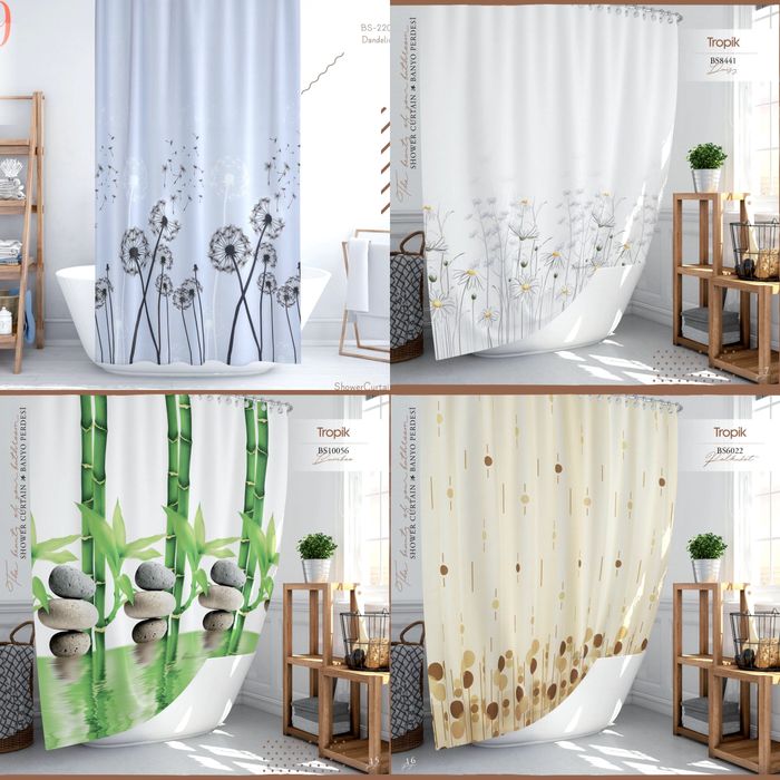 Штора для ванної кімнати 240x200 Шторка в душ ванну широка довга