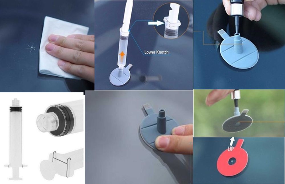 Kit reparação para-brisa carro