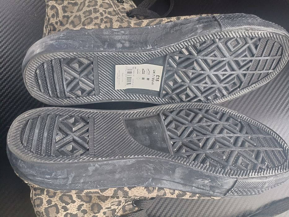 Trampki wysokie w panterkę roz 41