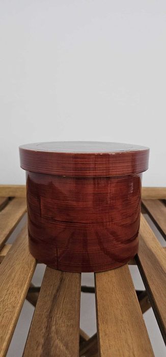 Caixa de bambu lacada