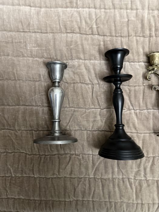 винтажные подсвечники латунь олово алюминий