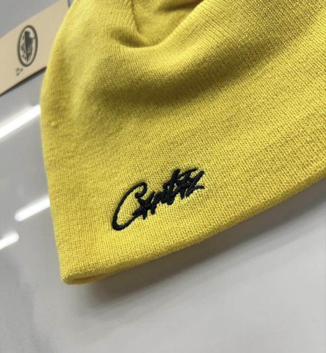 Шапка Corteiz Allstarz Skully White / Yellow / Brown — zdjęcie 3