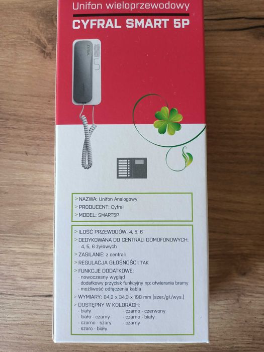 Domofon wieloprzewodowy Unifon Cyfral Smart 5P NOWY