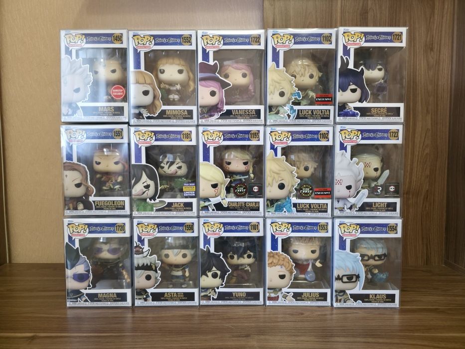 Фігурки Funko Pop Black Clover, Чёрный Клевер, Чорна Конюшина