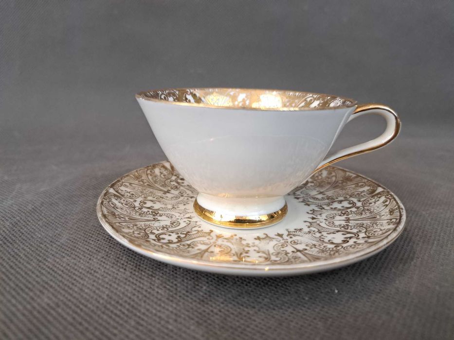 Filiżanka porcelanowa do espresso Winterling, złocona