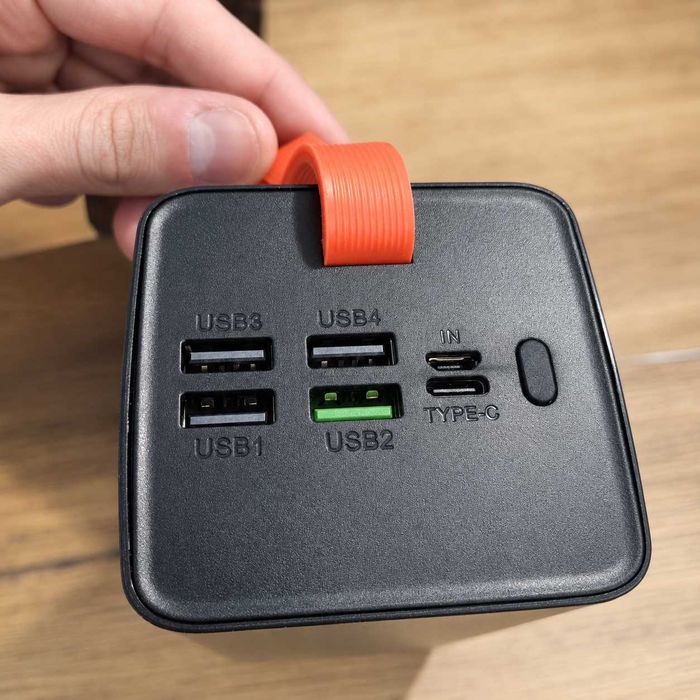 Power Bank 50000 mAh 22.5W Fast Charge, PD 20W, 4xUSB + Type-C, дисплей, черный