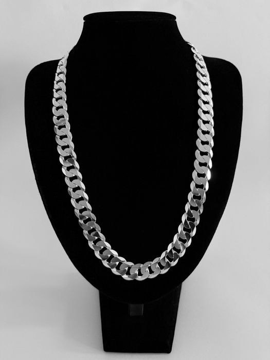 Srebrny Łańcuszek splot Pancerka 61 CM 123 GRAM ! PR. 925 Okazja !