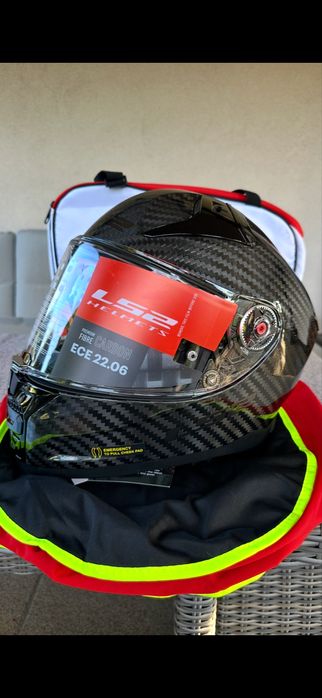 Kask motocyklowy LS2 Carbon Vector II, rozm. XXS, 51 - 52 cm.