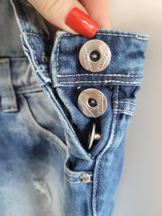 ogrodniczki jeans short cropp r 36