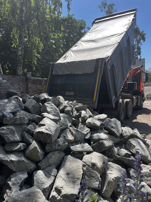 Камень бутовый камінь бутовий бут доставка самосвал