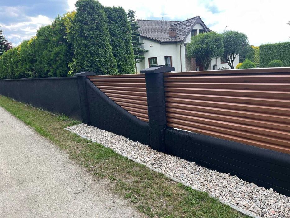 Ogrodzenie żaluzjowe z blachy zaginanej