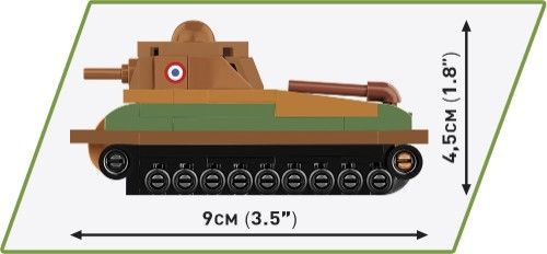 Klocki Cobi 3093 Czołg Somua S-35 Hc Ww2 99 El.
