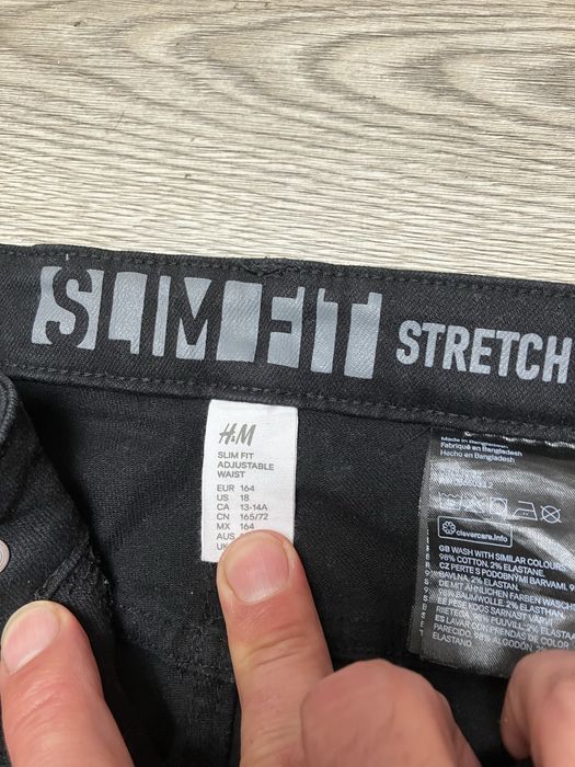Spodnie rozm 164 slim reserved, h&m stan idealny