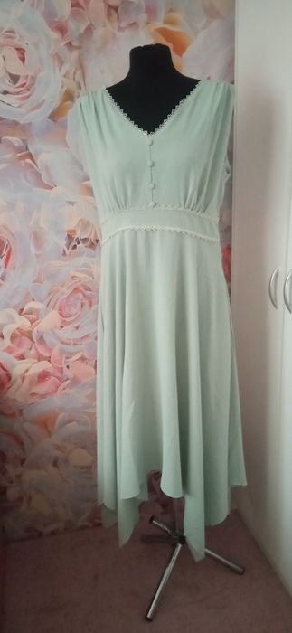 Sukienka pastela,mięta