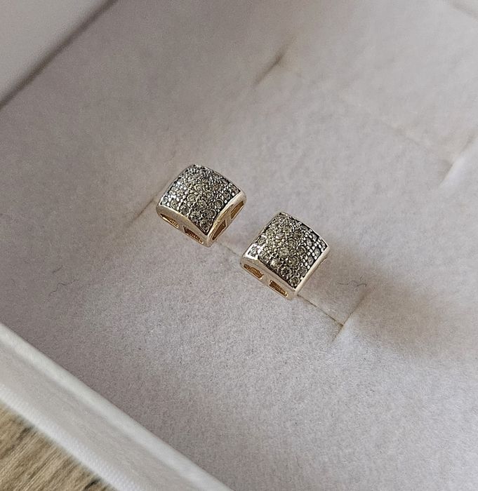 Apart kolczyki kwadraty cyrkonie 925