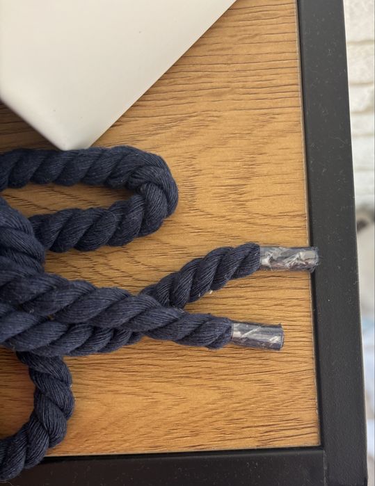 Navy Blue Rope Laces