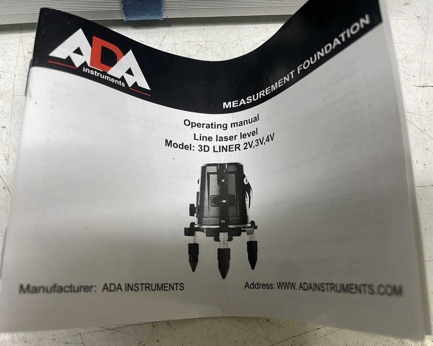 Лазерный уровень (нивелир) ADA 3D LINER 4V