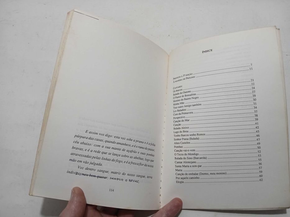 Livro - Cantares José Afonso - Zeca - 3º edição