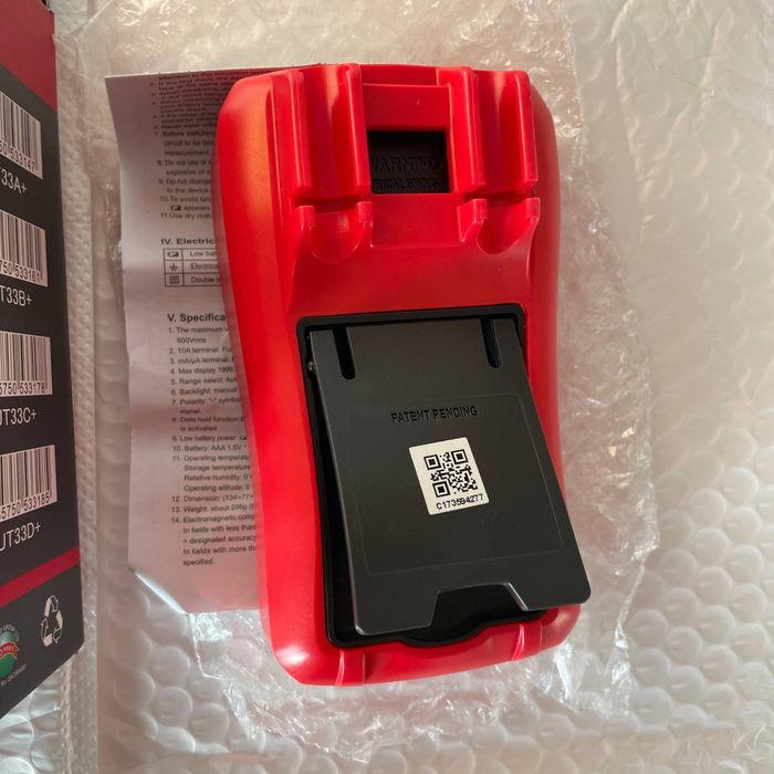 Мультиметр UNI-T UT33D+ з NCV, стан нового, повний комплект, тестер