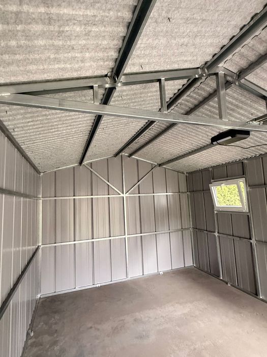 Garaż blaszany rąbek  3x5 4x5 5x5 6x5 6x6