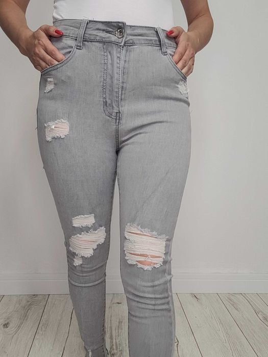 Jeansy spodnie rurki elastyczne PUSH UP XS-XXL jeans