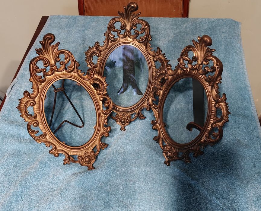 Ramki owalne, mosiężne