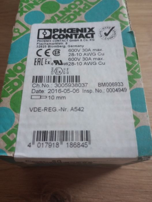 Złączka przelotowa ST 4 szara 50 sztuk