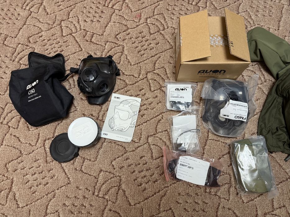 Топова маска-протигаз NATO Avon C50 та Avon FM50, нова з фільтрами