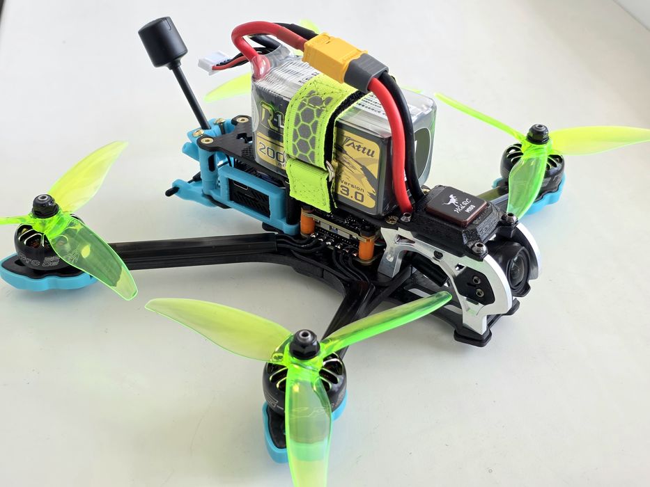 FPV дрон (квадрокоптер) Mark-5 DC O3 Air Unit, ELRS GPS, Цифра DJI O3 або DJI O4 Pro