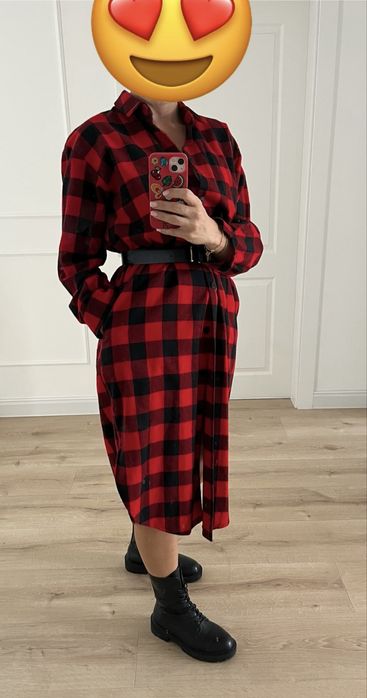 Plaszcz nowy fkanelowy koszula Forseti