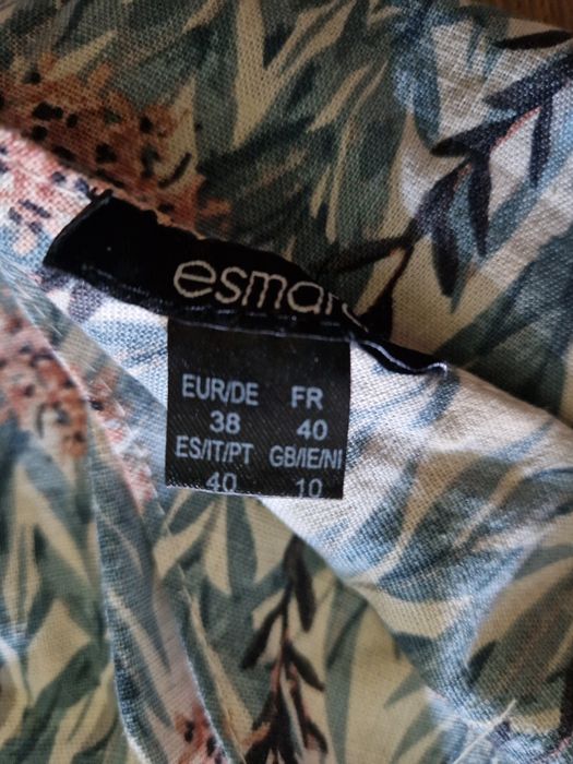 Zestaw r. 38 kombinezon lniany + czarna sukienka wiskoza