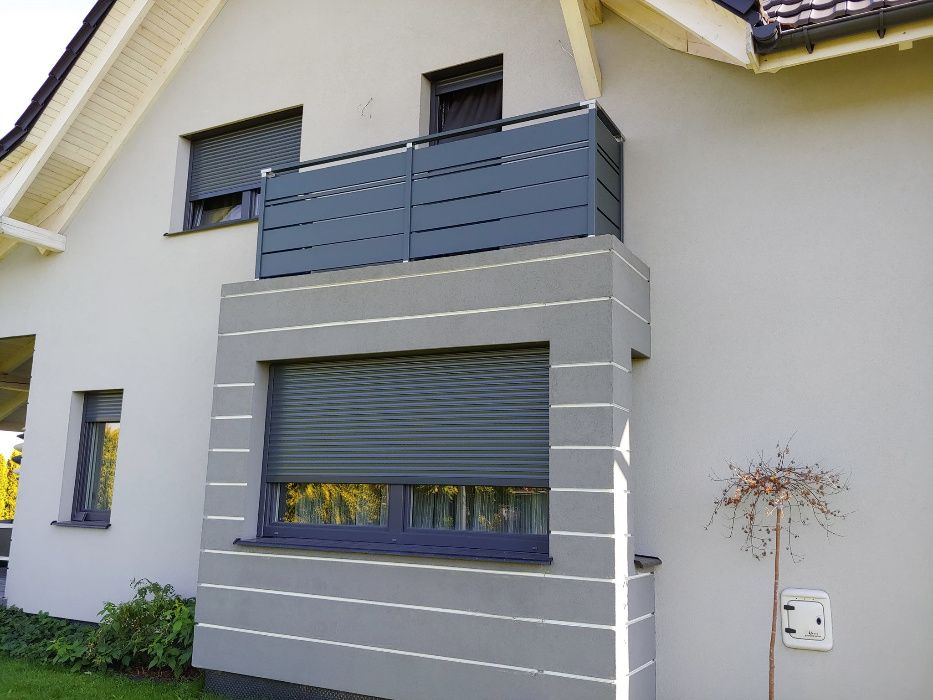 Balustrada SOLID Barierka Nowoczesna taras balkon montaż wysyłka kraj