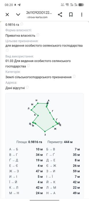 Земельна ділянка загальною площею 1,18 га. - Вид 6