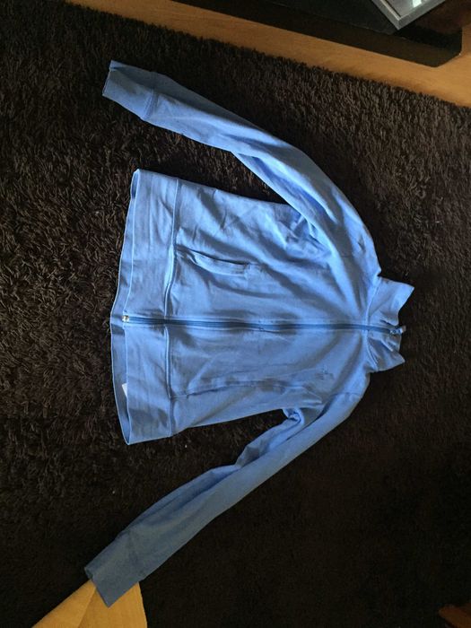 casaco azul de fecho tamanho s