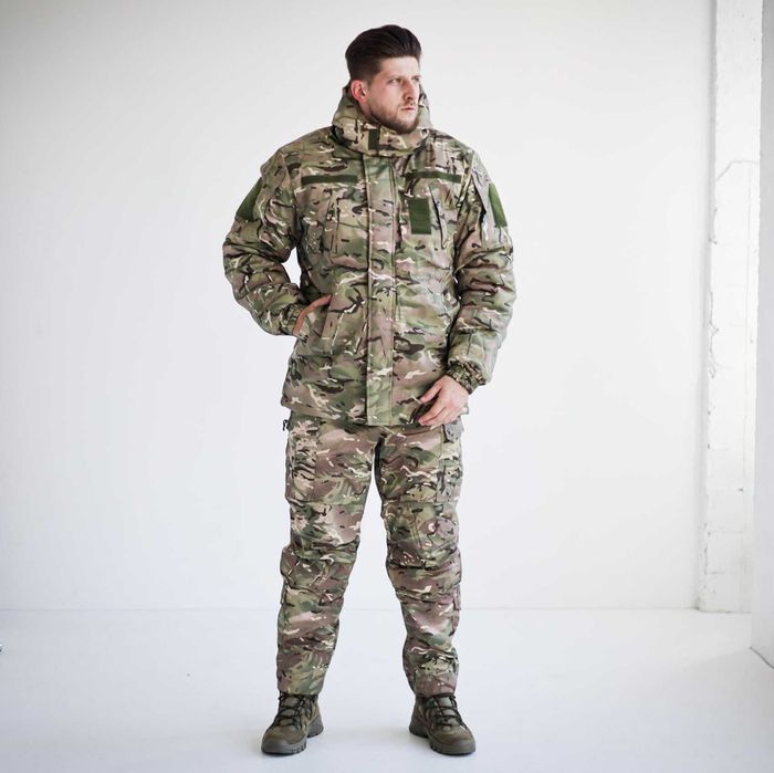 ЗИМНЯЯ военная форма на флисе, куртка и штаны мультикам