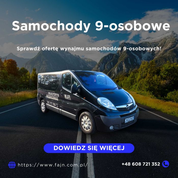 Wynajem Samochodów Dostawczych – FAJN Wypożyczalnia