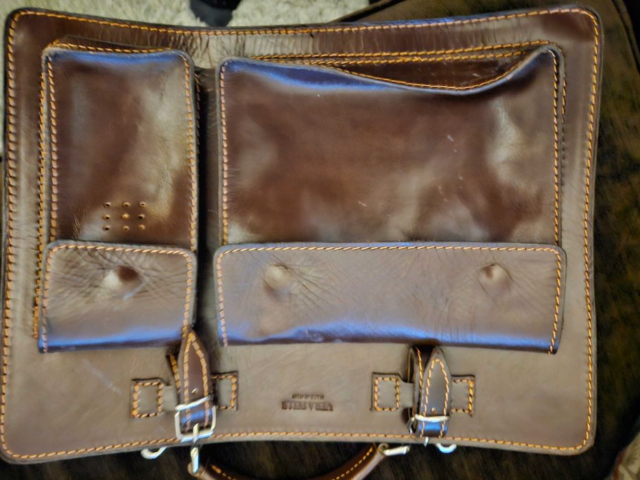 Włoska torba ze skóry.