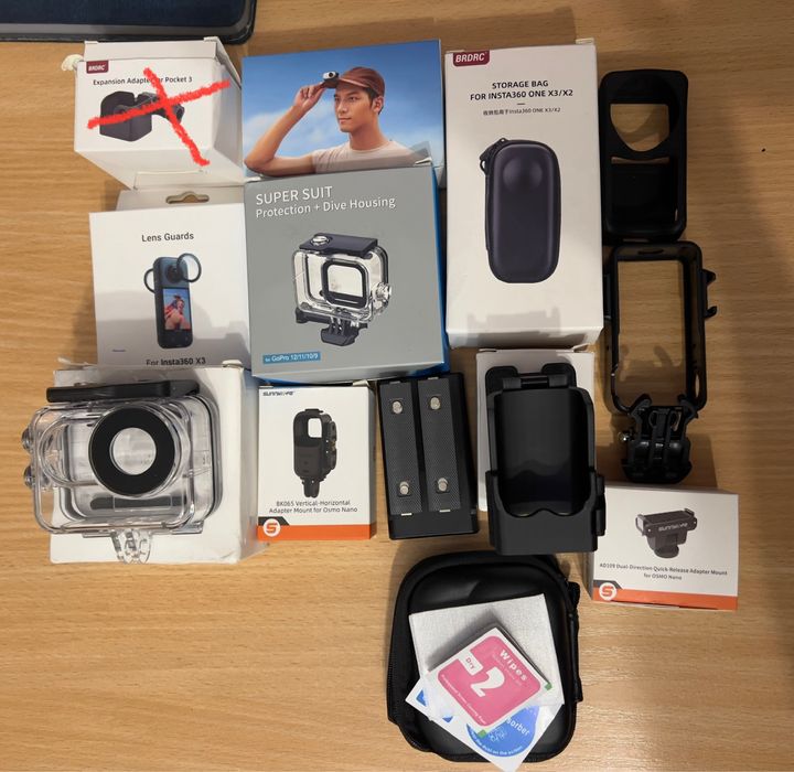 Аксессуары на Dji pocket  / insta360 / dji nano / dji osmo360