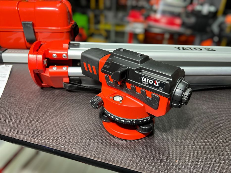 Оптический нивелир YATO + Рейка 5 м Алюминиевый штатив Гарантия