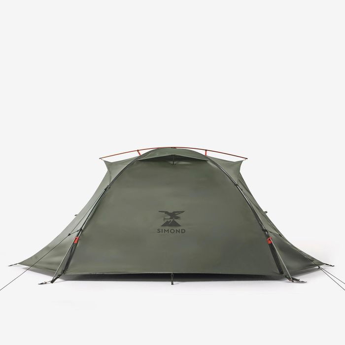 Tenda Abóbada de Trekking 3 Pessoas MT500 Caqui