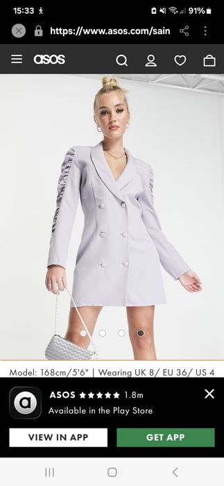 Сукня -жакет/плаття блейзер/світло -лавандовий