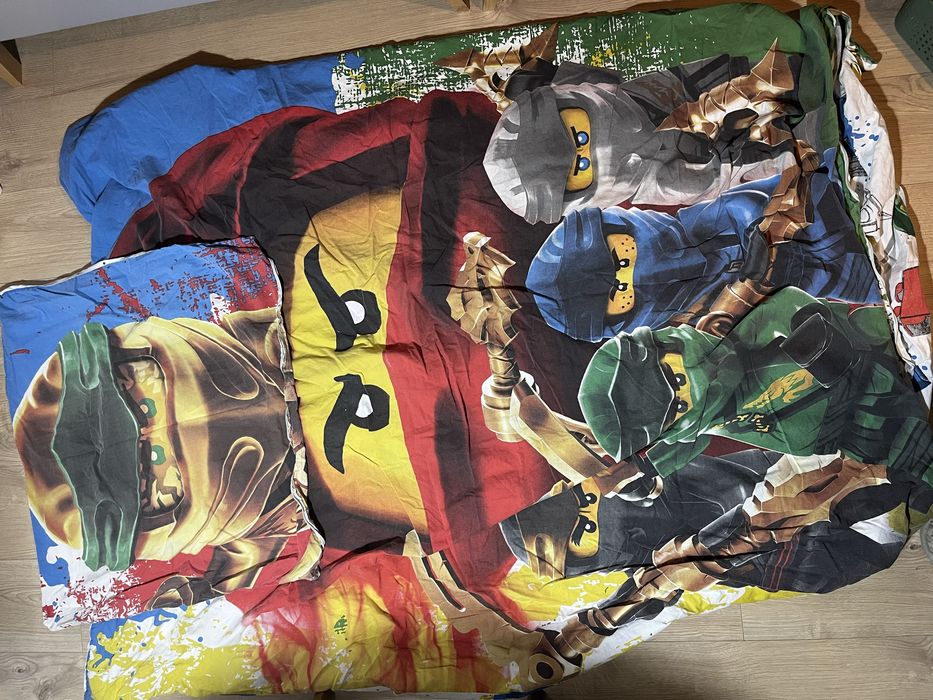 LEGO Ninjago pościel bawełniana 160x200 70x80 Kai Lloyd Zane Jay Cole