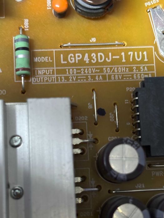 Placa de alimentação para tv LG
