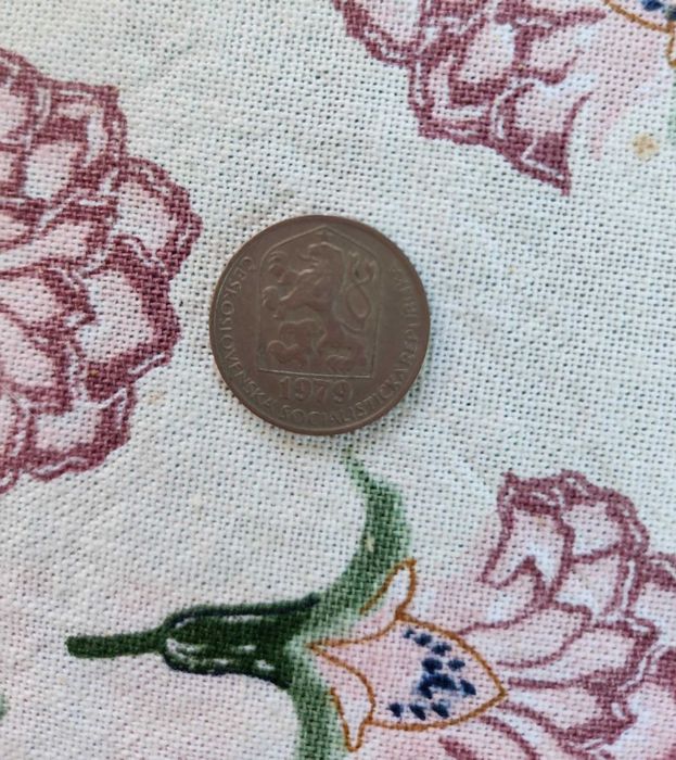 Moeda 50 Hellers da Checoslováquia 1979