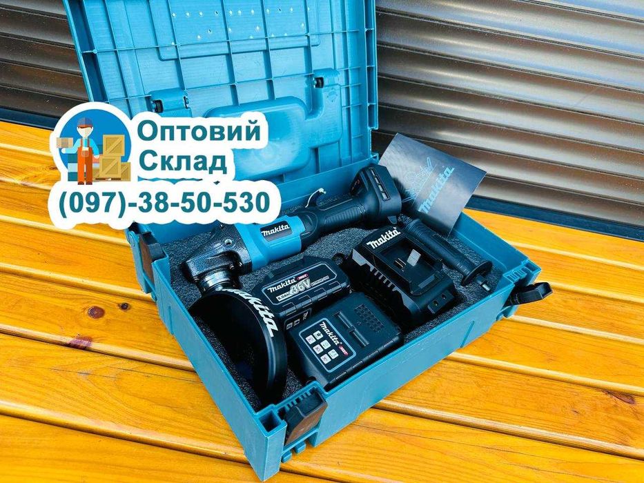 Акумуляторна Безщіткова Болгарка Makita DGA361 BL ( 36V-8A ) 7500об/хв
