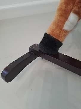 Konik na biegunach, rży i macha ogonkiem